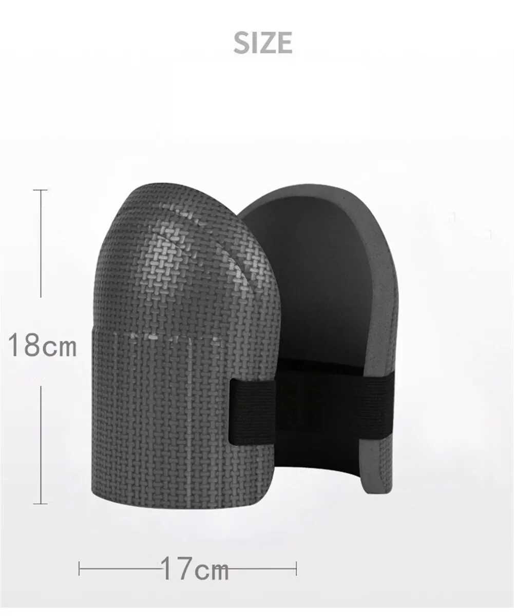 1 Pair Knee Protection Pads Mud Workers Floor Tiles Cement Work Tools Moisture Thickened Wear Resistant Knee PadsW251024