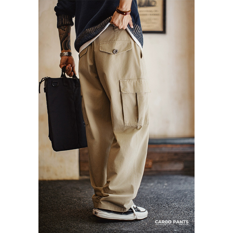 Men's Work Pants with Multiple Pockets Quick-Dry Cotton Twill Fabric Wholesale Custom