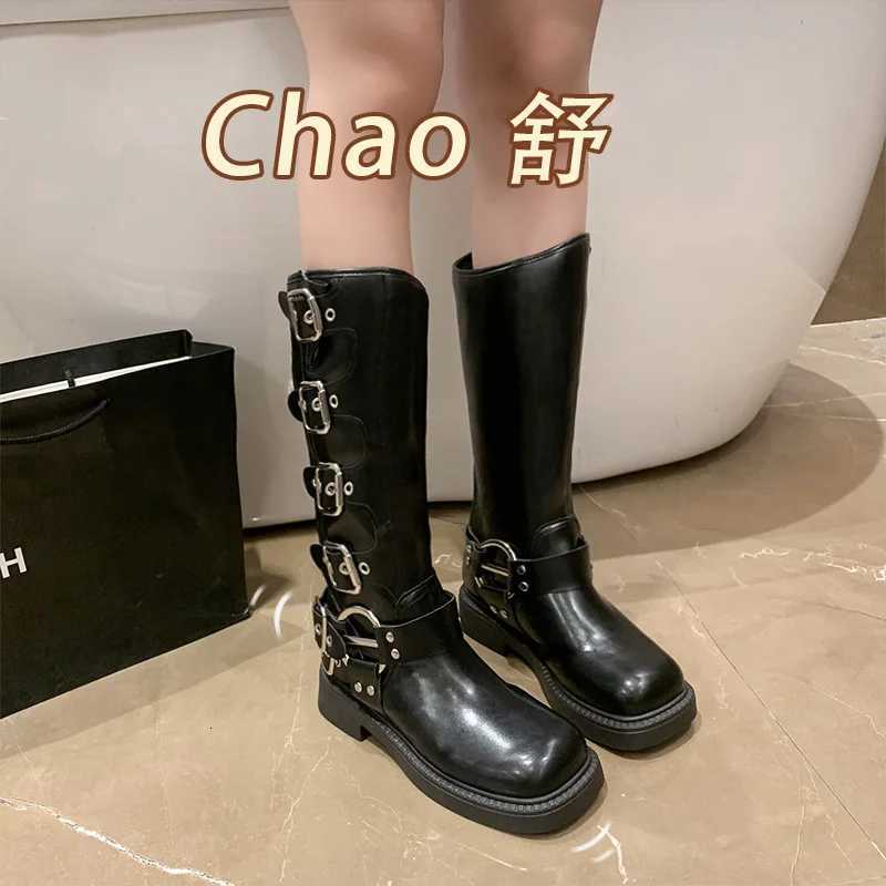 Lady Boots Womens Rubber Shoes Rain Sexy High Sexy Luxury Designer Square Toe Winter Footwear Bootswomen W251024
