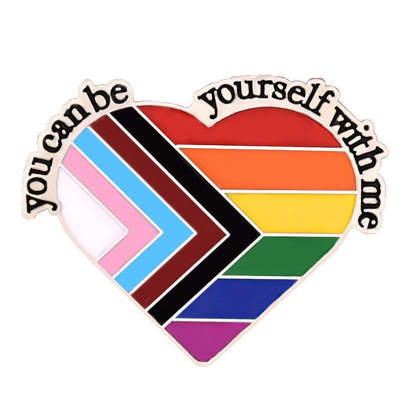 Set of 6 Rainbow Metal Badges Clothing Accessories Lapel Pins Medals