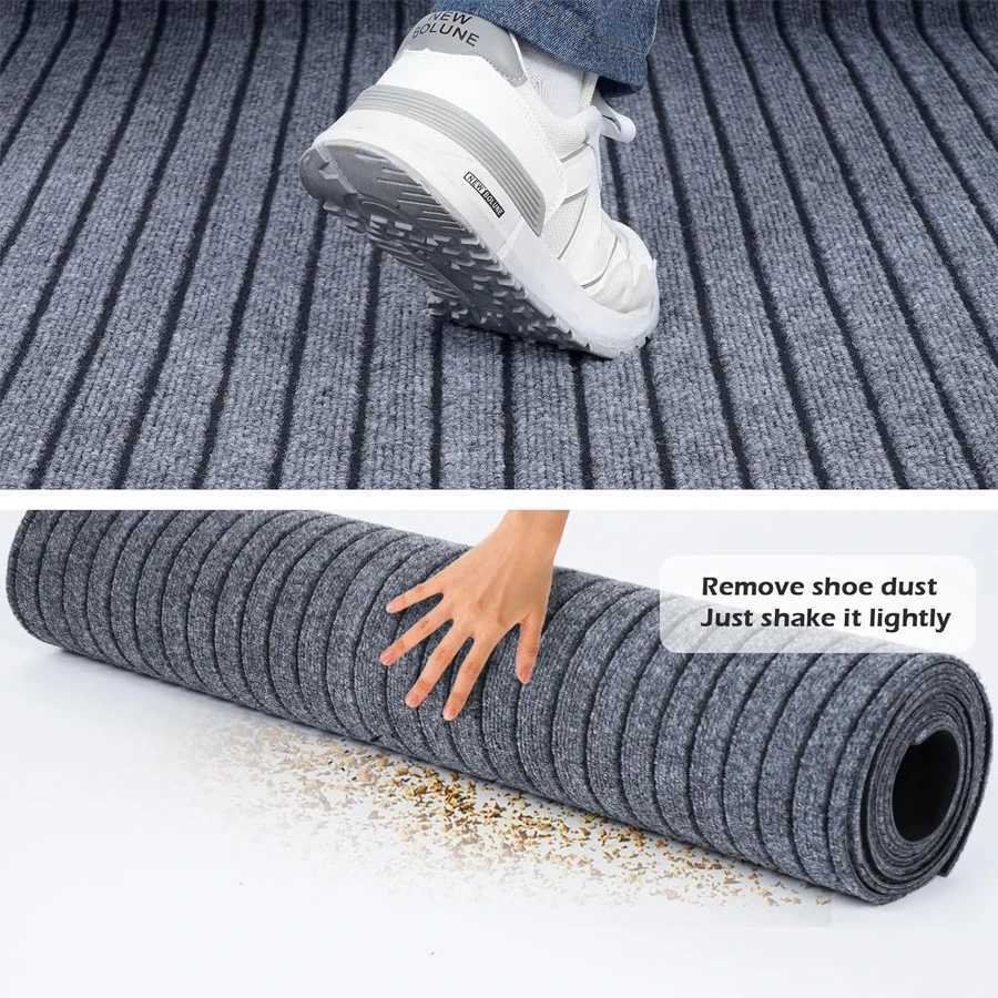 Striped rubber carpet door mat kitchen floor mat section door mat nonslip and waterproof easy to clean free to cut C251024