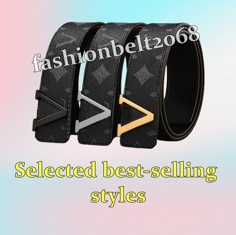 Designer belt men lvtes belts for women designer mens belt luxury belt length 100-125CM woman belt fashion luxury letter smooth buckle designer belt AAA2068