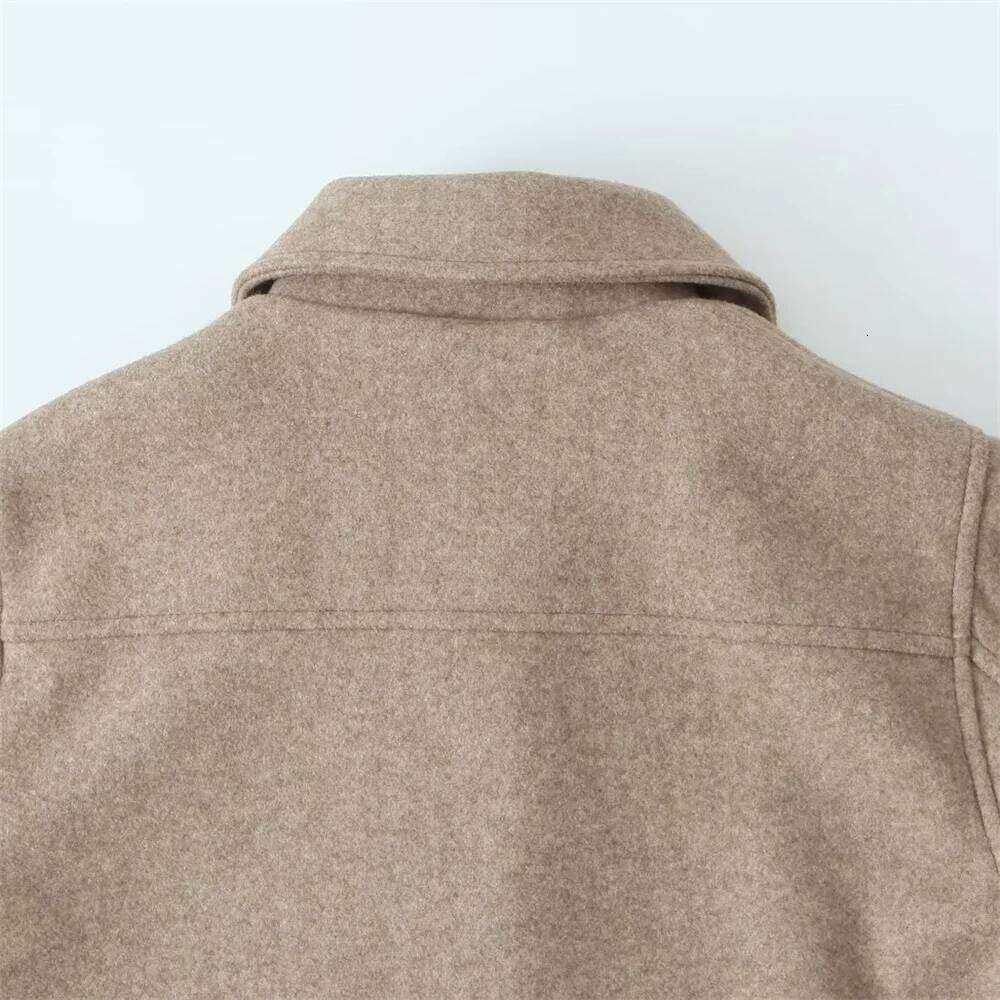 UNIZERA Autumn New Women S Casual Polo Collar Long Sleeve Texture Fashion Versatile Jacket Coat