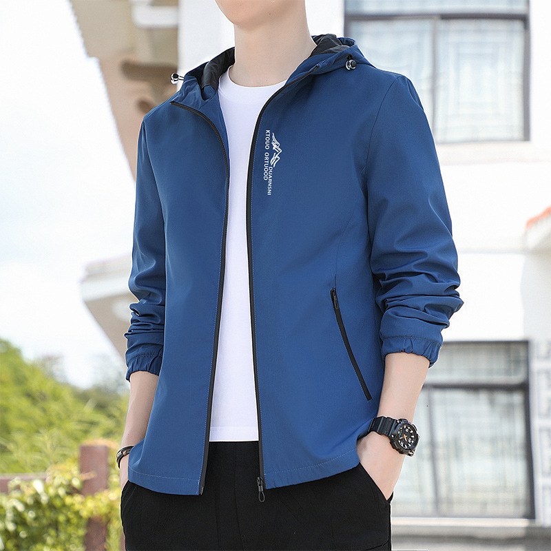 Men's Jacket Designer Hoodie Jacket Tracksuit Men Polo Veste Coat Thin Spring Autumn New Korean Style Slim Fit Youth Hooded Versatile Casual Tren