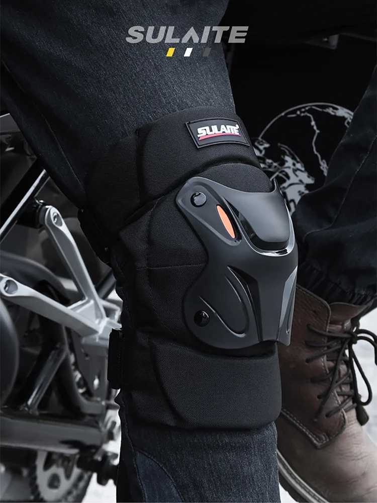 SULAITE Motorcycle Knee Pads Protective Knee Guard for Motorcycle Scooter Skateboard Cycling Riding Knee Brace GearW251024