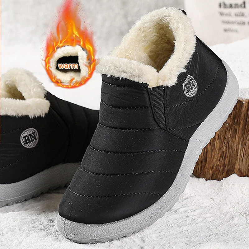 Men Boots Snow Outdoor Mens Shoes Plus Size Mens Winter Boots Plush Shoes Men Waterproof Mens Boots Male Footwear Work Shoes251020