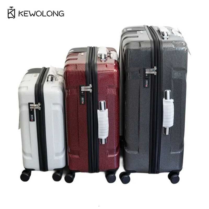 PC Carbon Fiber Luggage Large Checkin Suitcase Ultra Lightweight Travel Trolley Bag with Wheels Spinner Luggage CaseW251024