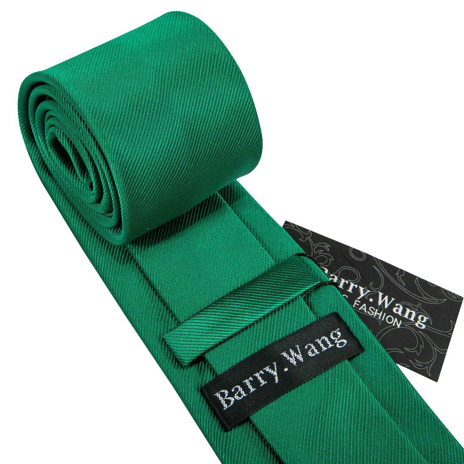 Fashion Silk Men Tie Green Teal e Solid Paisley Striped Plaid ral Necktie Handkerchief Cufflinks Set Barry Y251024