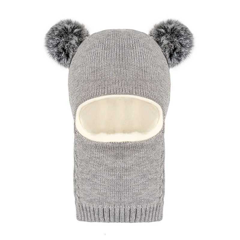 Childrens hats for 38 years old velvet earprotecting scarves for boys in autumn and winter onepiece hatsL251024