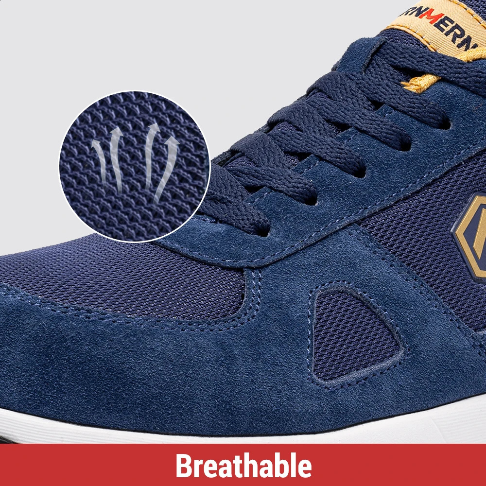 LARNMERN Men Steel Toe Shoes Antistatic Safety Shoes Women Composite Breathable Slip On Work Sneakers Industries Protection 251023