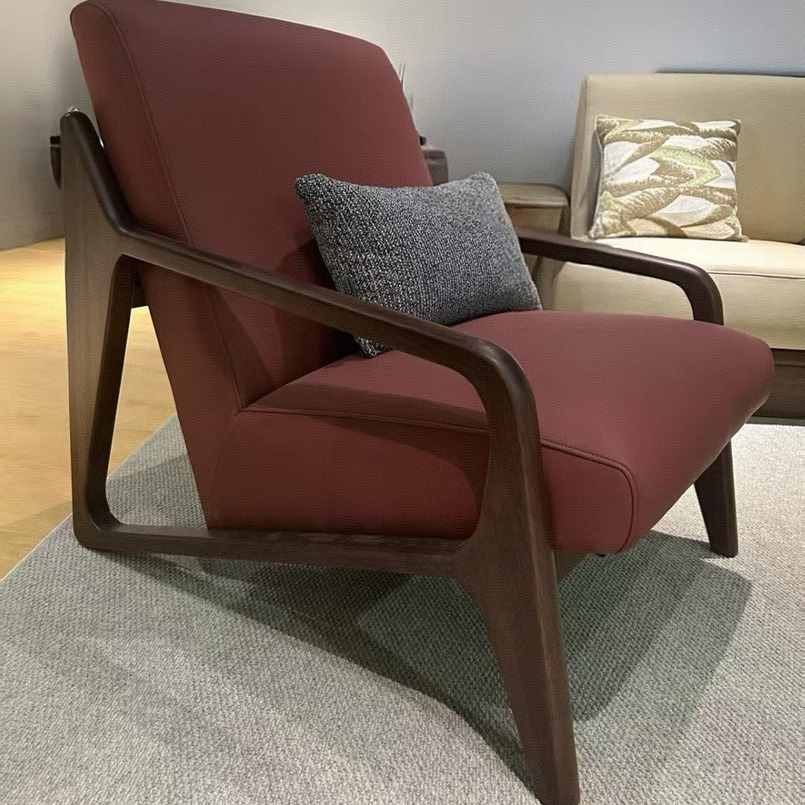 Customizable Solid Wood Black Walnut Sofa with Storage Living Room New Chinese Style Multifunctional Furniture for Small Apartment