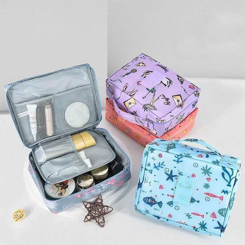 Large Travel Cosmetic Bag for Women Waterpfoof Tote Makeup Organizer Female Toiletry Kit Bag Make Up Case Storage Pouch Lady BoxT251024