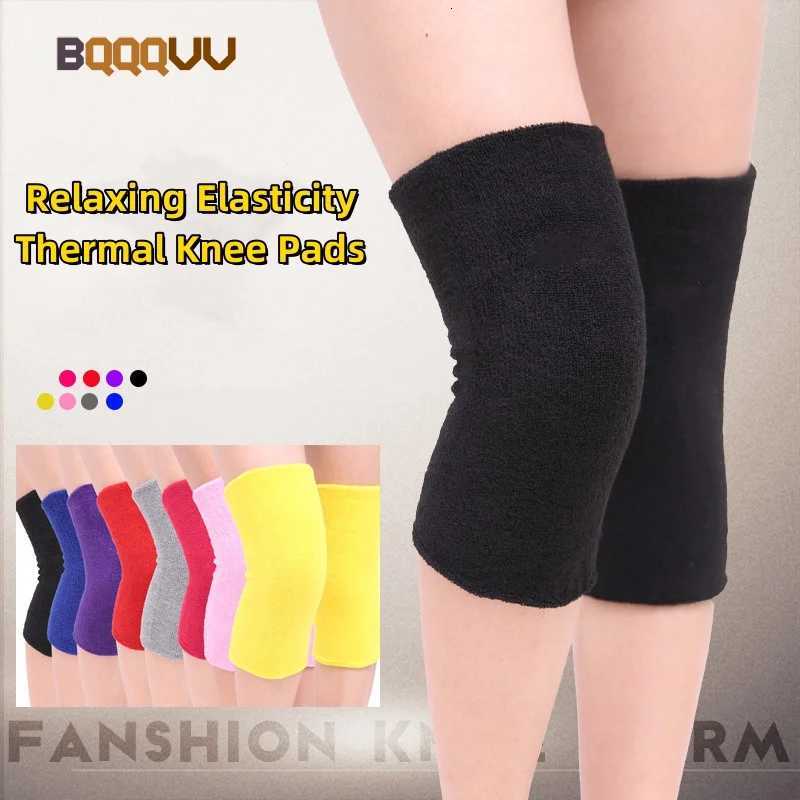 Unisex Elastic Towel Knee Pads Elderly Knee Barce Support Sports Warm Thermal Knee Sleeves for Arthritis Relief 1PairW251024