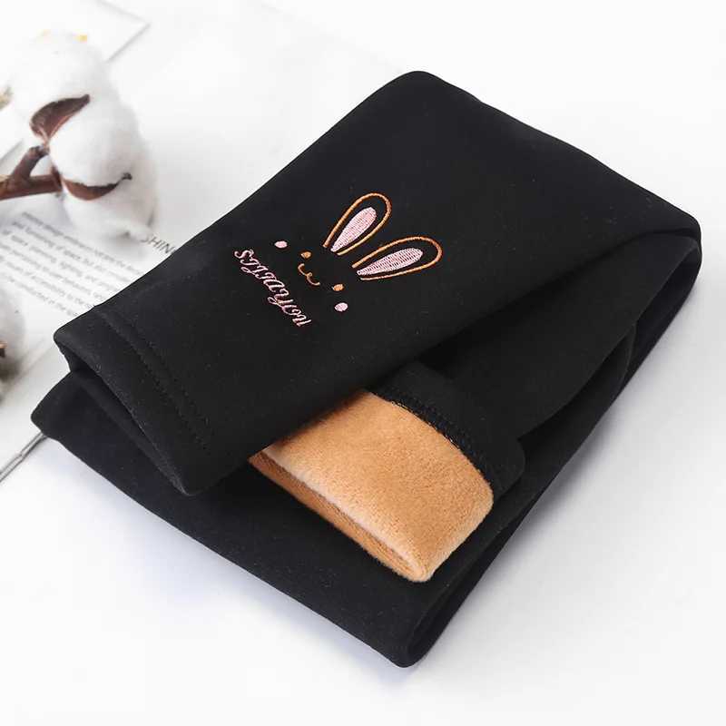 Girls Leggings Autumn Winter Thick Warm Plus Cute Fond Rabbit Children Kids Baby Bottom Part Pants Kids LeggingsT251024