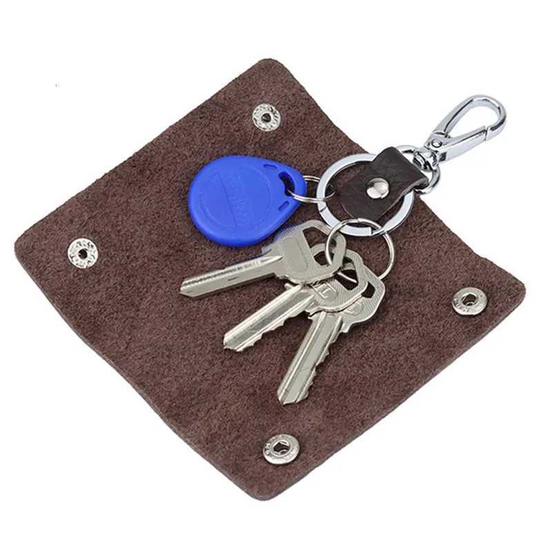 Men Housekeeper Genuine Leather Keychain Key Holder Fashion Portable Zipper Key Pouch Bag Multifunctional Organizer Pouch Z251023