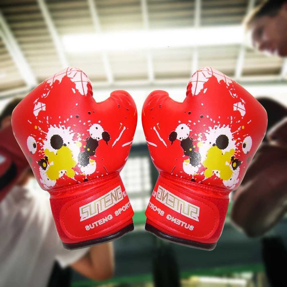 1 Pair Fight MMA Sanda Gloves Workout Exercise Training PU Leather Sponge Martial Arts Boxing Gloves Sports Protection Equipment Y251023