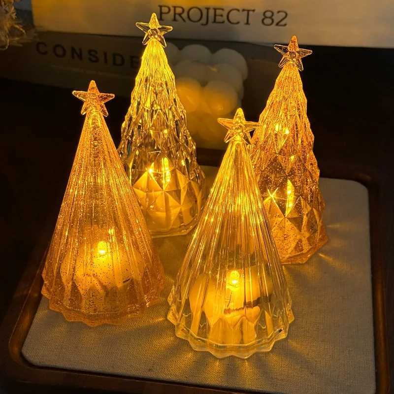 Christmas Tree Crystal Star Lights Party Romantic Snowy Mountain Holiday Gifts LED Warm White Iceberg Lighting Table Decoration C251115