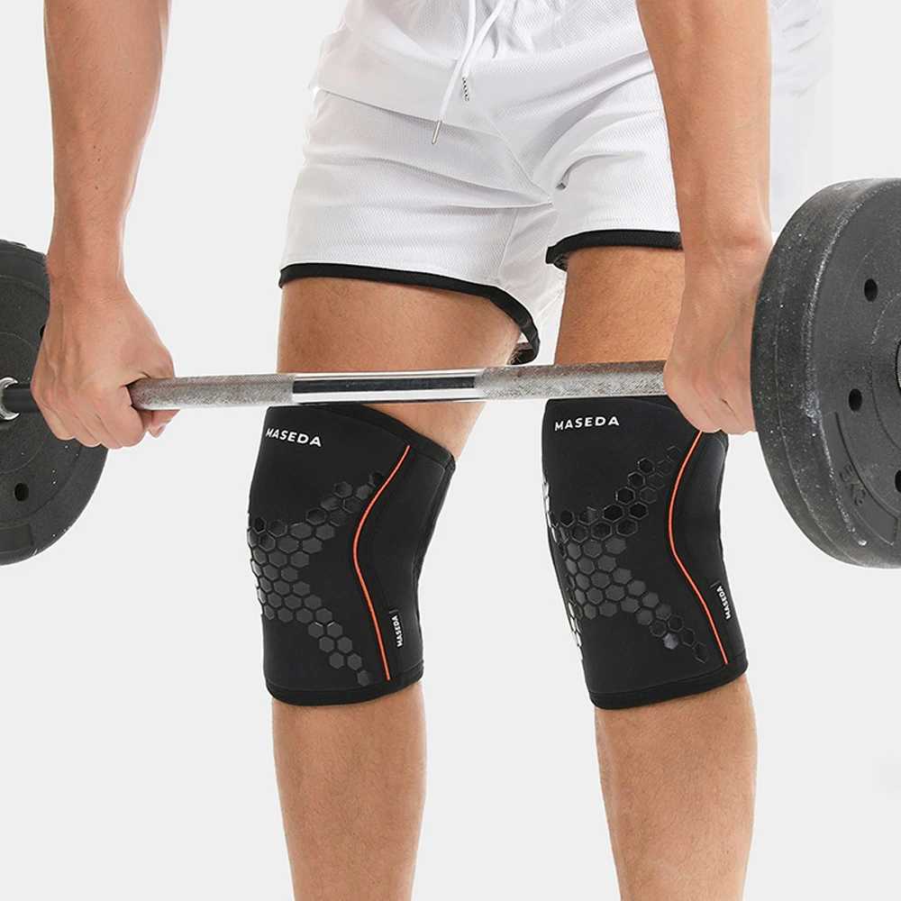 1pcs Knee Sleeve Compression Knee Braces for Cross Training Weightlifting Powerlifting Squats Basketball Supportive Knee GearW251024