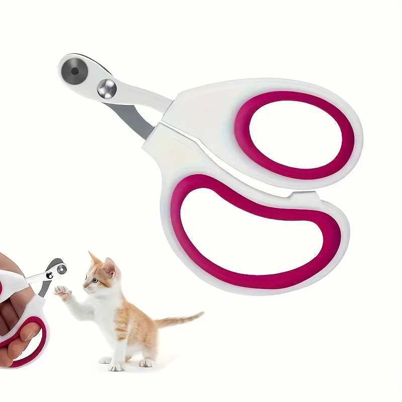 2pc Pet Nail Grinder Nail Clipper Scissors For Puppy And Cat Paws Grooming Grinding Tool Pet Cat Nail Claw Trimming Animal Z20251024