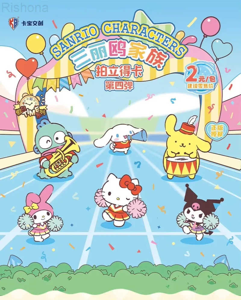 Sanrio Genuine Card Family Coolomi Life Diary HelloKitTY Series Pink Cute Anime Collection Cards Toys Gifts H251202