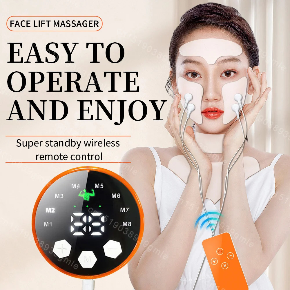 Ems Massager Current Muscle Stimulator Face Beauty Neck Skin Anti Face Skin Care Dark Circle 251016
