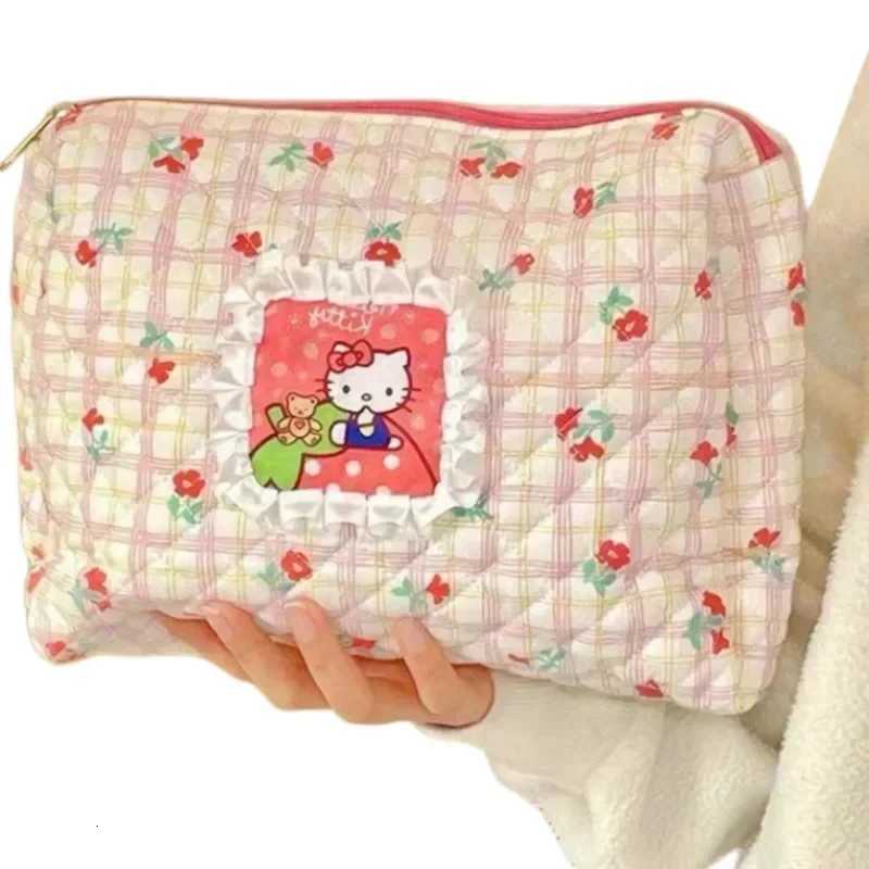 Women Cute Large Capacity Cat Prints Makeup Bag Ladies Instagram Travel Portable Toilet Bag Student Pen CaseT251024