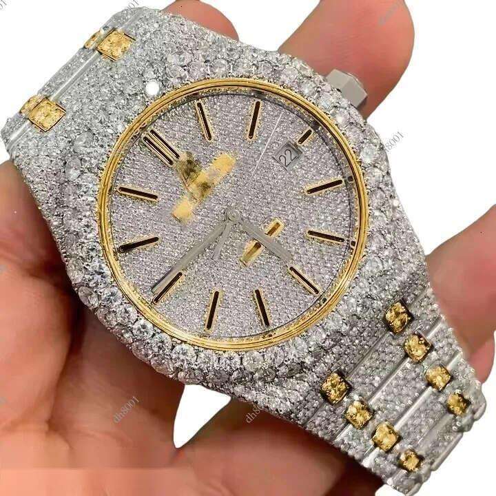 Moissanite Dia Studded Iced Out Hip Hop Buss Down Watch, Stylish wristwatch, Men's Women's Watches Fast home deliveryHigh-quality watch 454