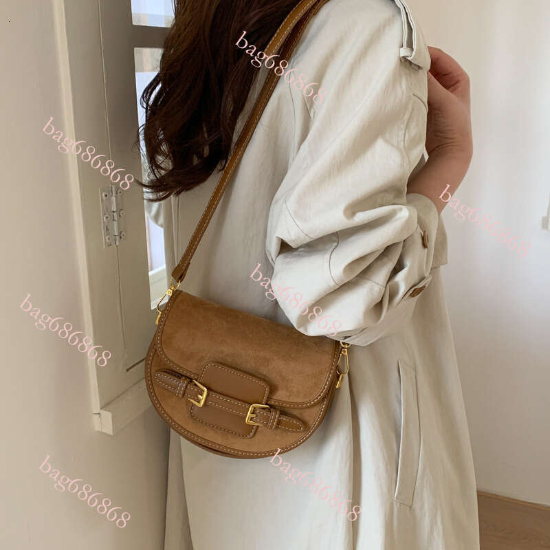 Designer Bag Tote Bag Shoulder Bag Suede Saddle For Women Autumn Winter New High End Fashion Handbag Commuter Shoulder Crossbody Bag