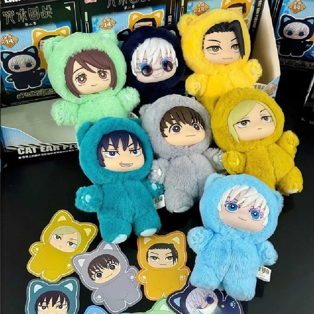 New Kaii Jujutsu Kaisen 2 Cat Ear Plushie Series Blind Box Mystery Box Anime Toy Room Decoration Collect Festvial GiftXJ251024