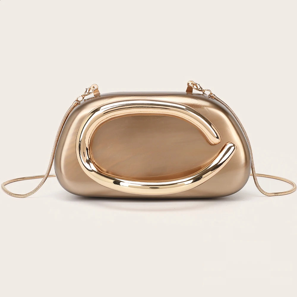 Fashion Womens Handbag Bride Metal Gold Women Evening Banquet Clutch Bag Shoulder Wedding Purse Party Crossbody Bag 251023