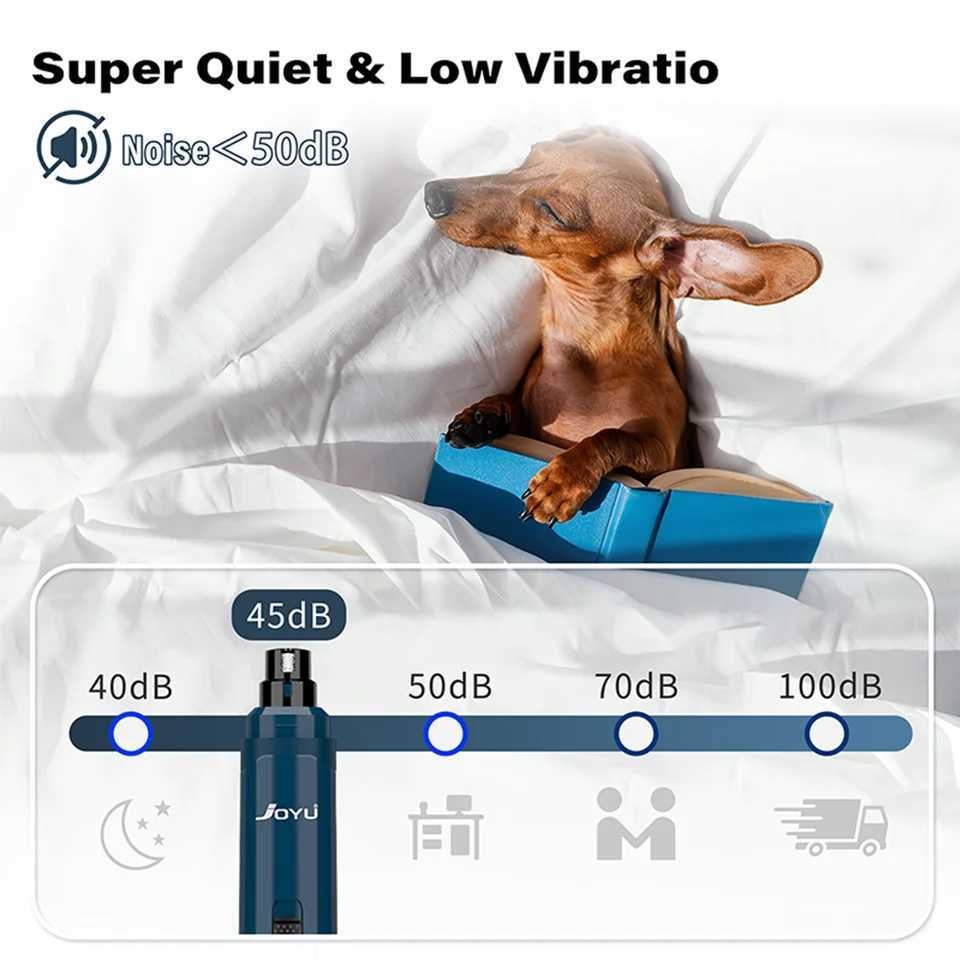 2Speed Dog Nail Grinder Enhanced Pet Nail Grinder Super Quiet Rechargeable Electric Dog Nail Trimmer Painless paws grooming Z20251024