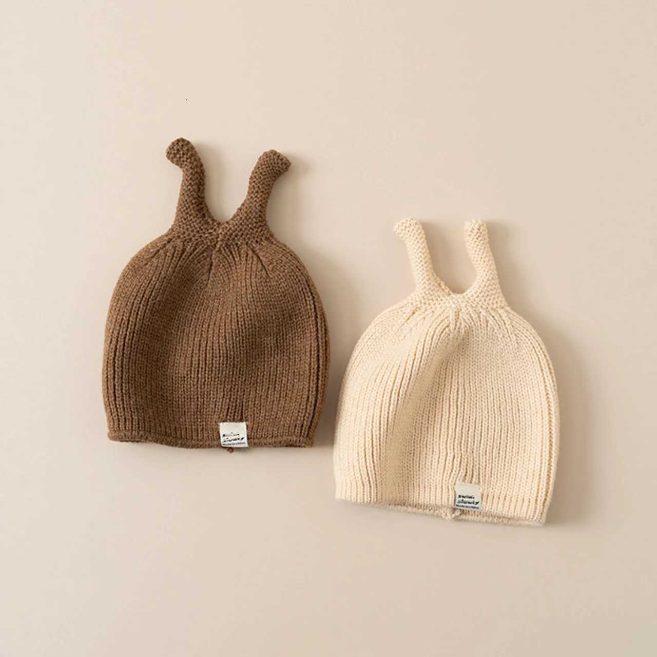 Cute Tentacle Knitted Hat for Baby Winter Warm Pullover Cap Solid Color Woolen Crochet Bonnet 14Year Boy Girl Children BeaniesL251024