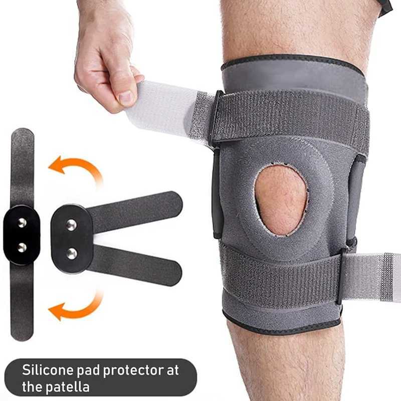 Hinged Knee Brace Open Patella Knee Support with Dual Metal Side Stabilizers for Meniscus Tear Arthritis Tendon Pain Relief Y251024
