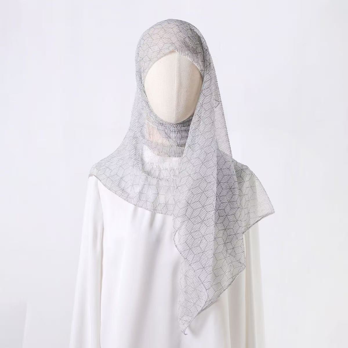 T2142 Spring and Summer New Foreign Trade Korean Version Women's Fashion Temperament Gold Silk Long Scarf Advanced Shawl Scarf