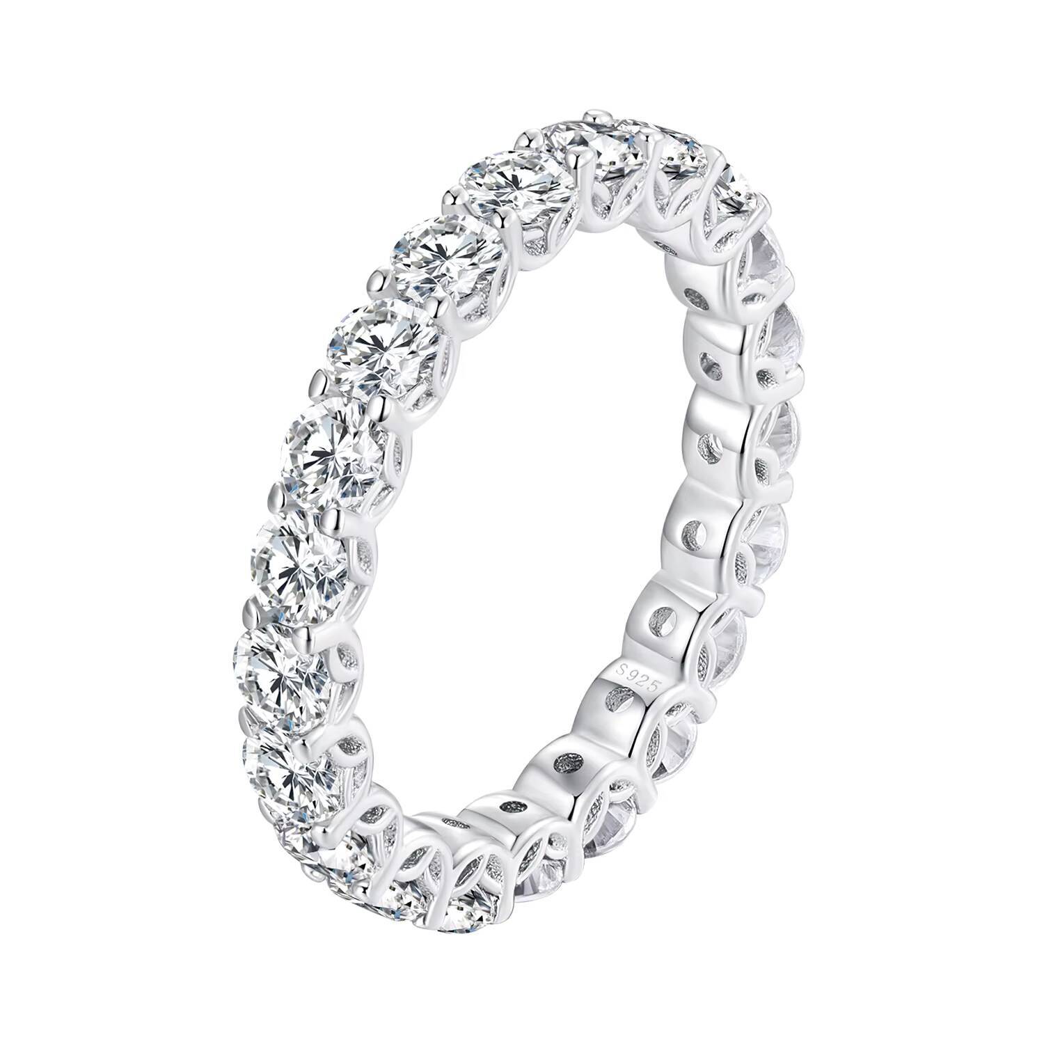 925 Sterling Silver Rings Moissanite Rings Bling Rings