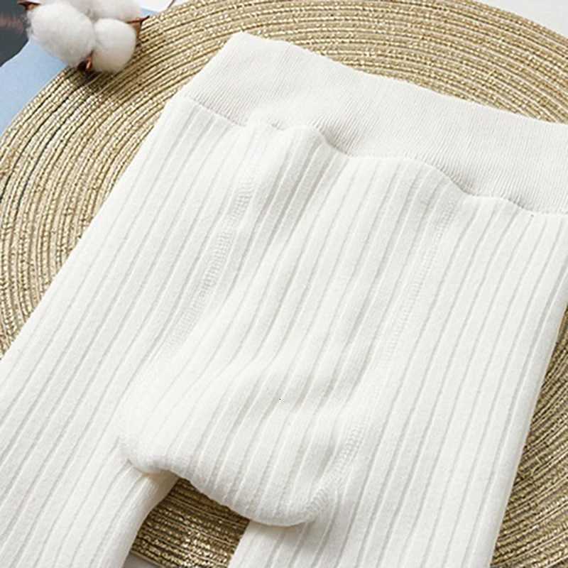 Winter Warm Toddler Girl Clothes Fleece Lined Leggings High Cotton Solid Color Tights Stretch PantsT251024