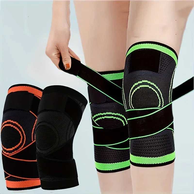 1PC Sports Knee Pad Men Pressurized Elastic Knee Pad Support Fitness Gear Basketball Volleyball Brace Tennis Cycling ProtectorW251024