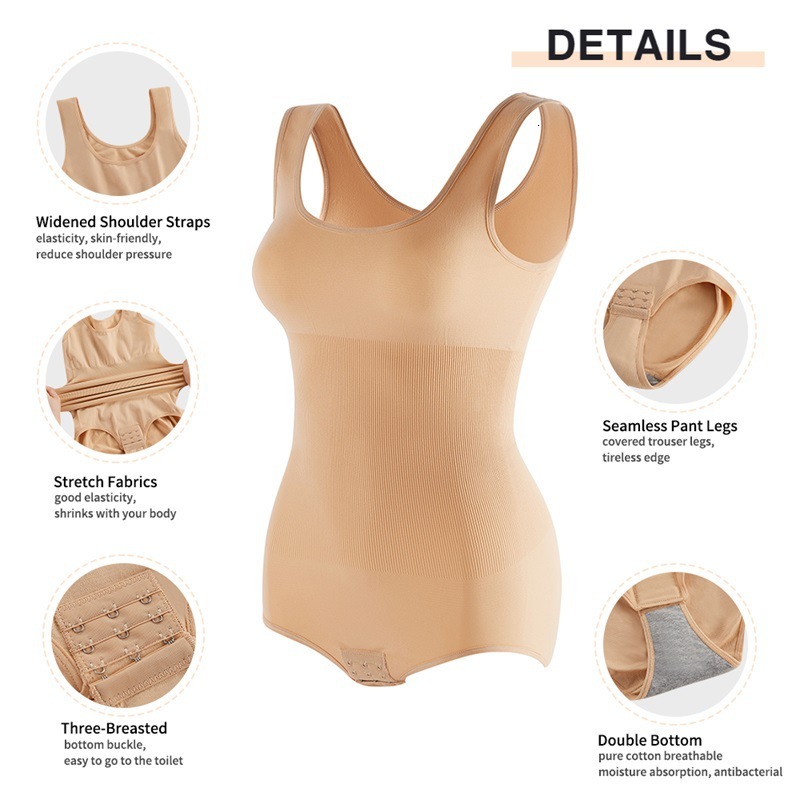 Seamless Shapewear One-piece Shapewear Women's Belly Controlling Butt Lifting Tight Shaping Underwear Slimming Clothes