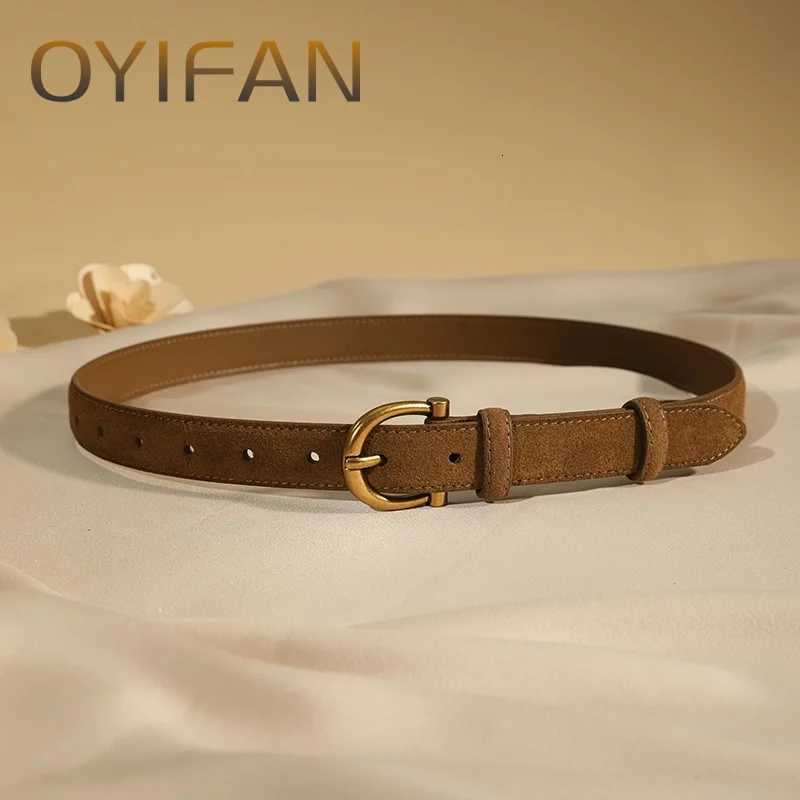 Gifts Luxury Design Suede Leather Belt Trendy Casual Business Waist Strap Versatile Pin Buckle Waistband W251024