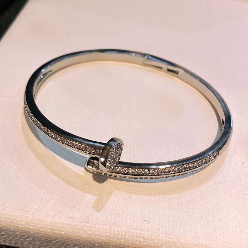 Bracelet Designer luxury bangle Studded Open Zircon full inlay Bracelets Fashion Trendy High-End design copper plated with 18K gold Festival vacation 