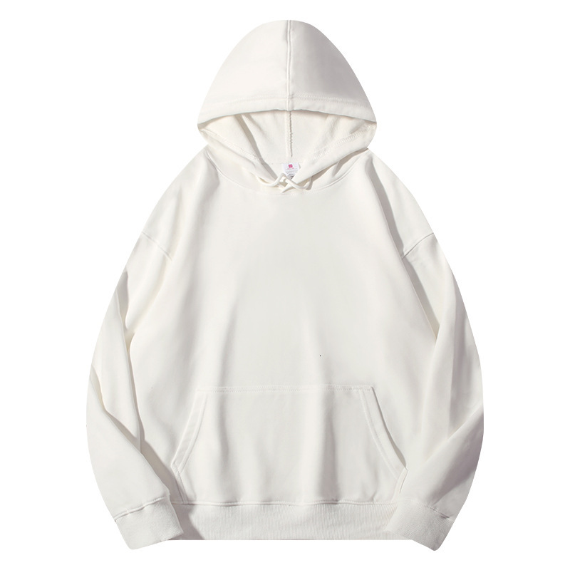 Manufacturer 400g Large Terry Hoodie Designer Hoodie Jacket Tracksuit Men Polo Veste Coat Solid Color Loose Hooded Sweatshirt Unisex Heavyweight Base 
