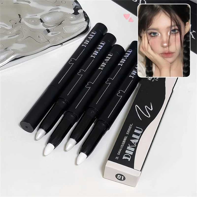 Shiny Pearl Eye Shadow Pen White Matte Glitter Eyeliner Pencil Waterproof Long Lasting Brighten Eyes Lying Silkworm Stick MakeupL251024