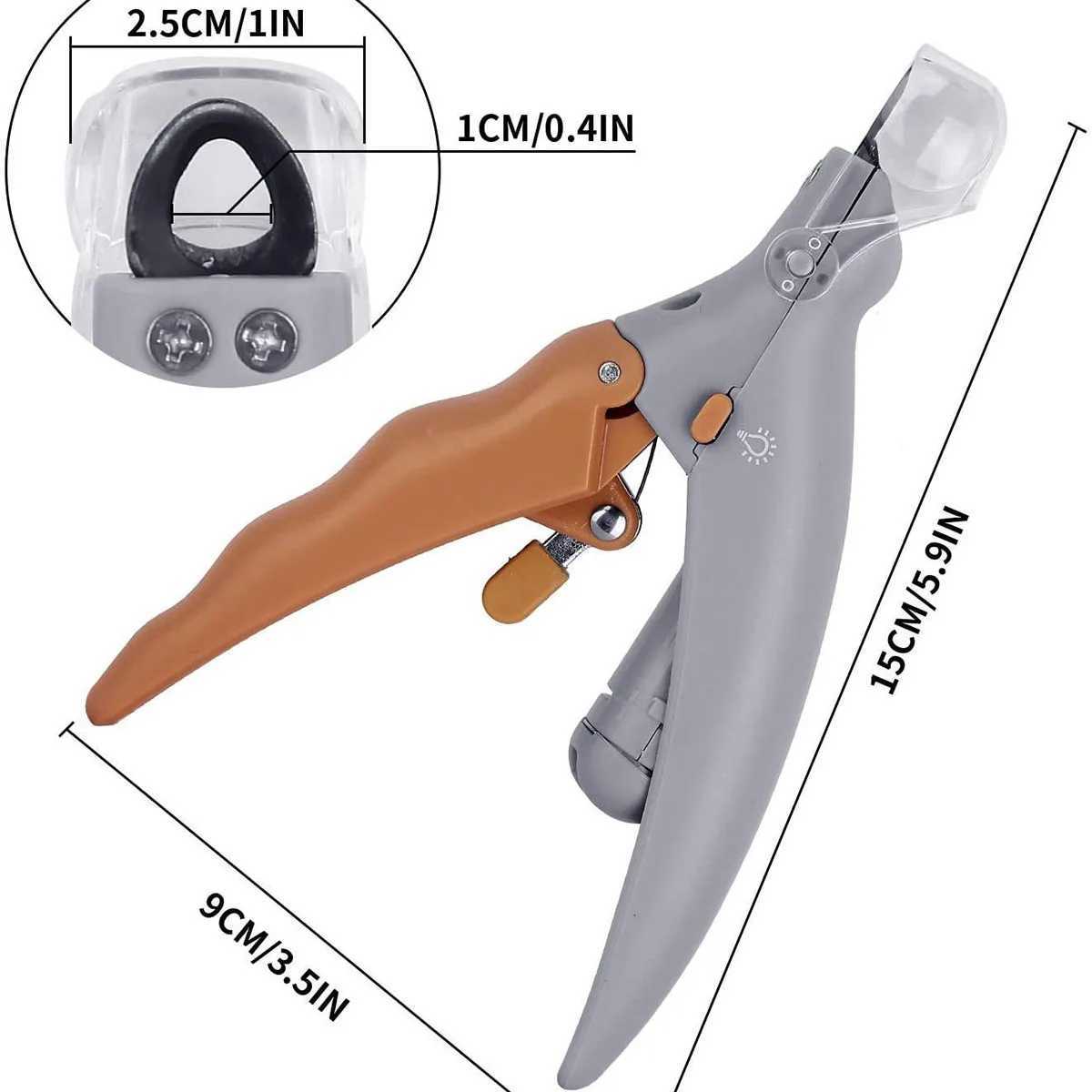 Pet Nail Clipper with LED Light Dog Cat Special Nail Clipper Multifunction Nail Trimmer Pet Cleaning Grooming Supplies Z20251024