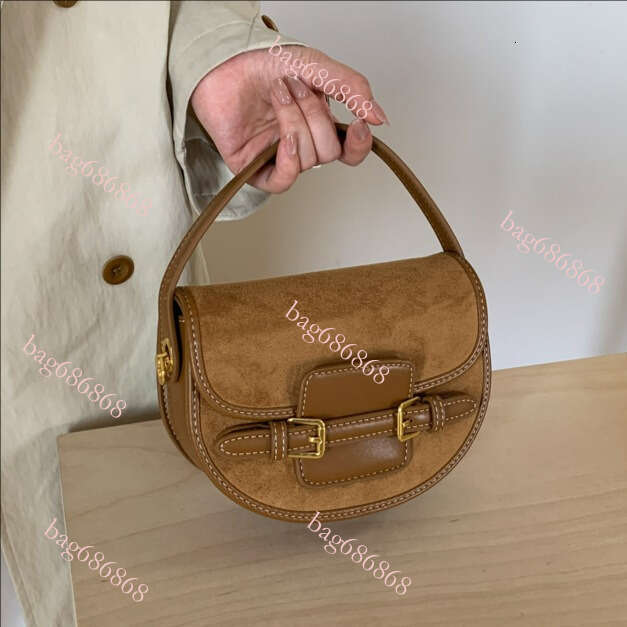 Designer Bag Tote Bag Shoulder Bag Suede Saddle For Women Autumn Winter New High End Fashion Handbag Commuter Shoulder Crossbody Bag