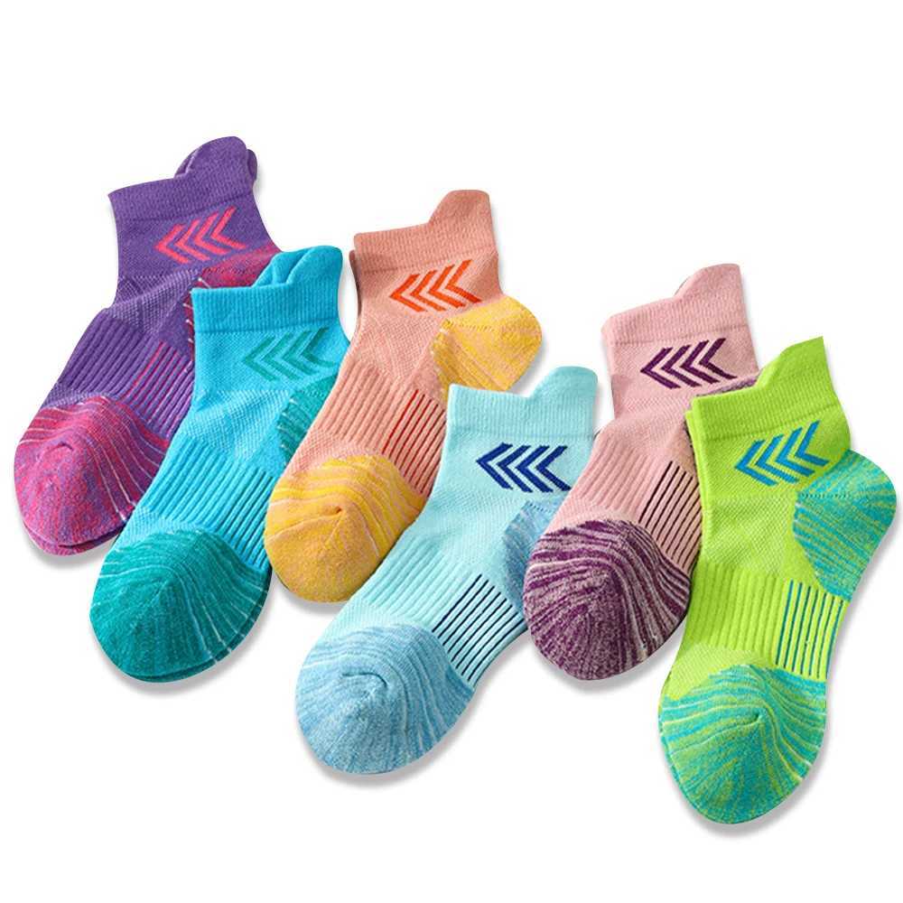 5 Pairs Women Basketball Socks Marathon Sports Running Socks For Women Socks Professional Training Gym Socks For Women Y251024