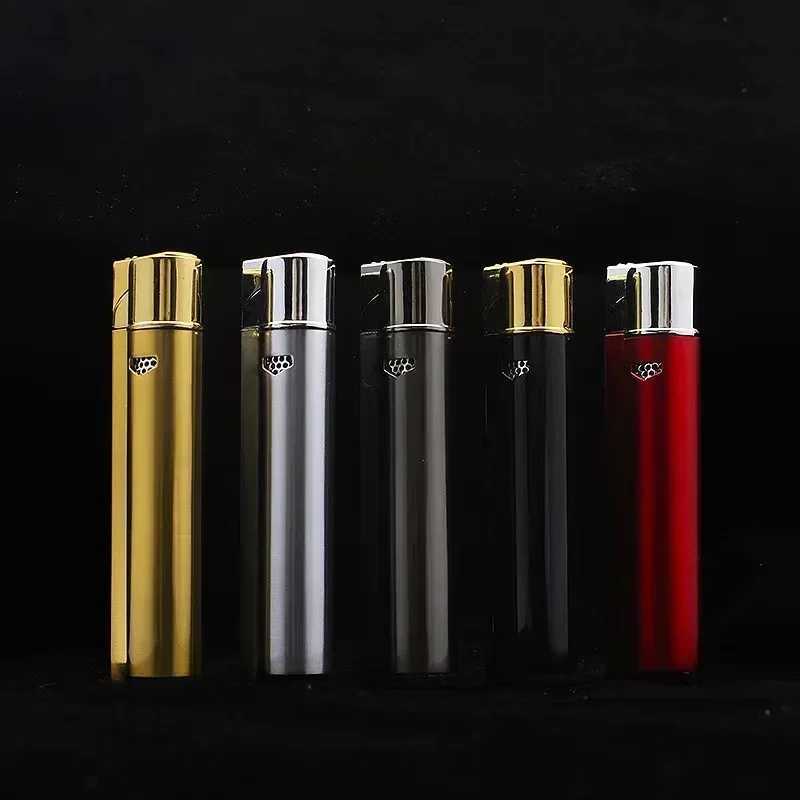 Compact Jet Lighter Butane Torch Turbo Lighter Windproof All Metal Cigar Lighter 1300C Cigarette Accessories For Men Gift No Gas D251024