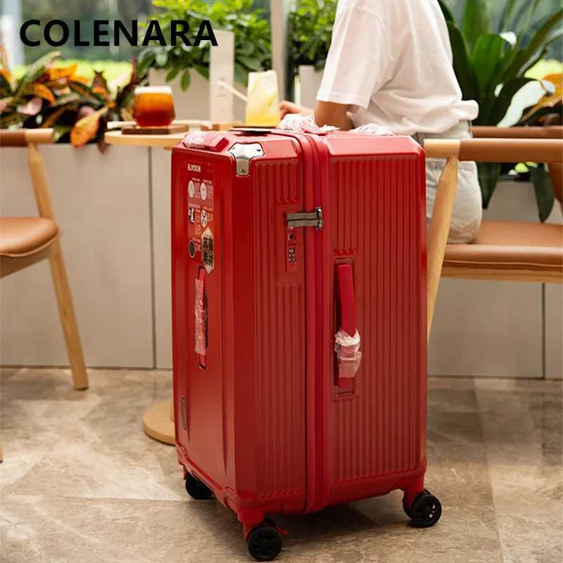 COLENARA High Quality Luggage 2830 Large Capacity Trolley Case 2226 ABSPC Cart Type Duffel Bag 3234 Inch Travel SuitcaseW251024