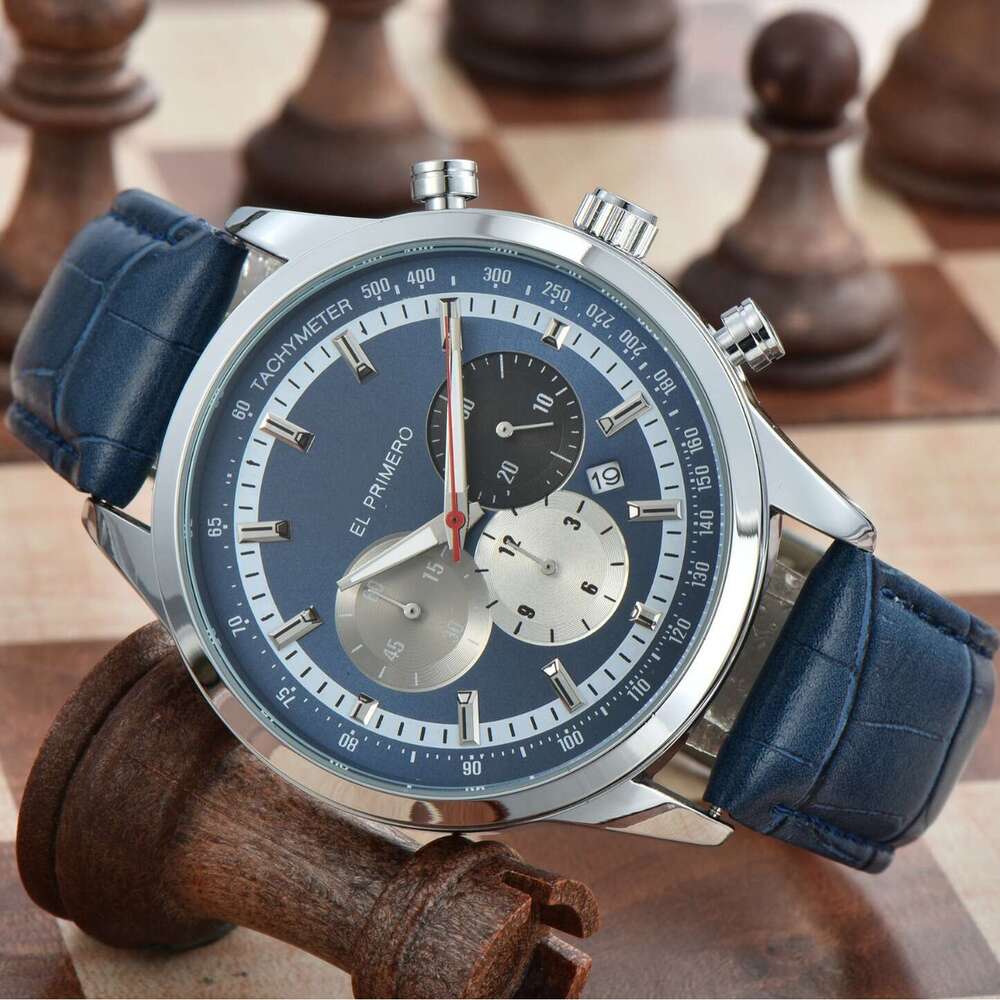 2025 mens large dial waterproof quartz watch multifunctional 6 subdials outdoor sports fashion wristwatch for men
