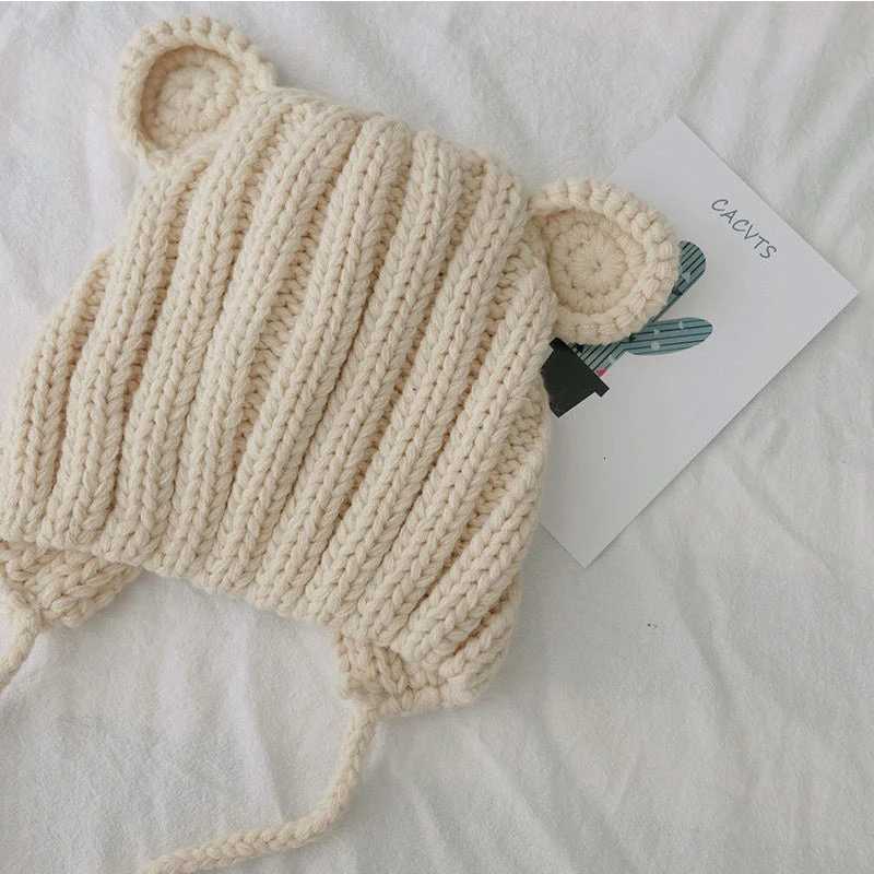 2025 New baby hat autumn and winter baby cute bear ear caps for baby men and women babyL251024