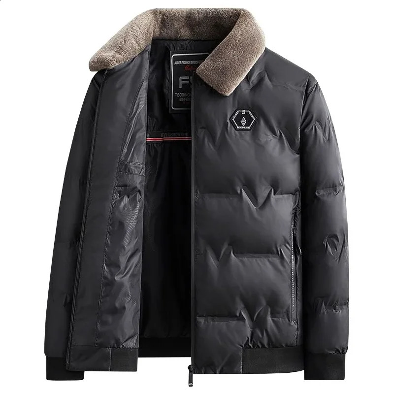 Winter Men Fur Collar Down Jackets Warm Parkas High Quality Male Outwear Casual Winter Coats Man Slim Fit Down Jackets 4XL 251020